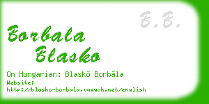 borbala blasko business card